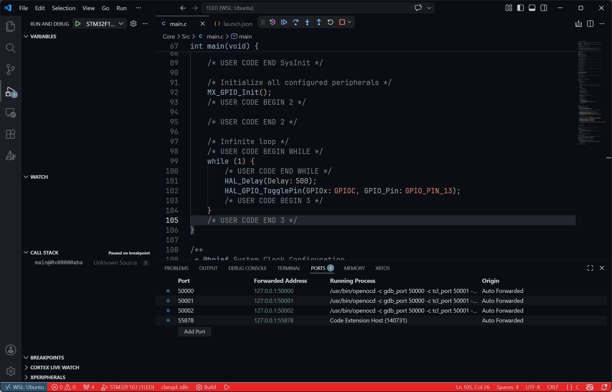 VSCode配置stm32开发环境(OpenOCD调试)